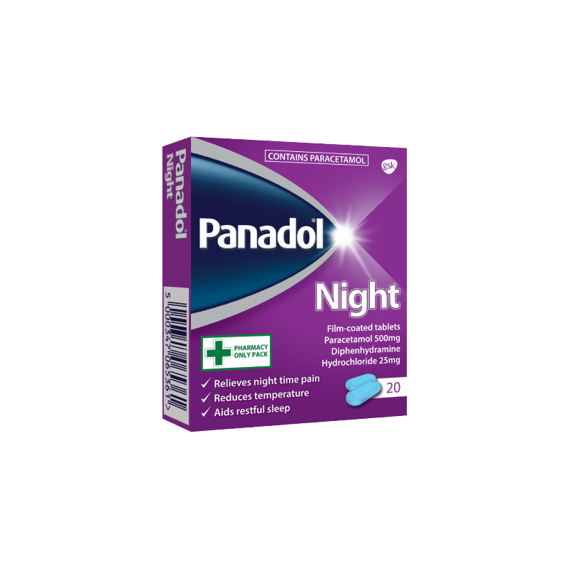 panadol-night-tablets-paracetamol-diphenhydramine-hcl-500mg-25mg-20s